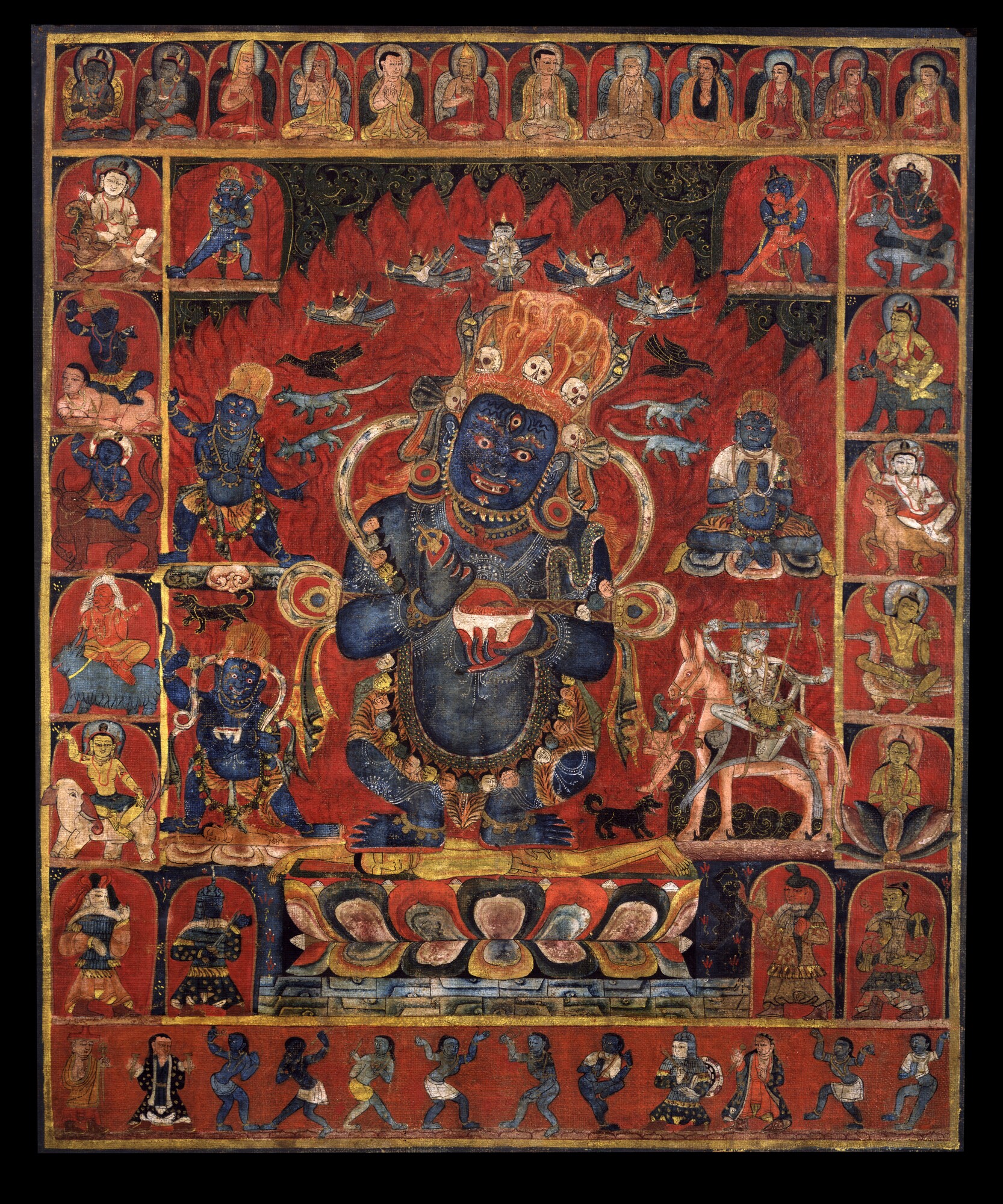 Mahakala (Buddhist Protector) - Panjarnata (Lord of the Pavilion ...