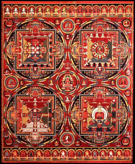 Mandala of Deity (Himalayan Art)