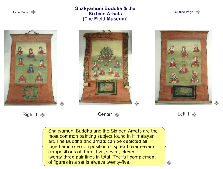 Shakyamuni Buddha & the Sixteen Arhats (The Field Museum)